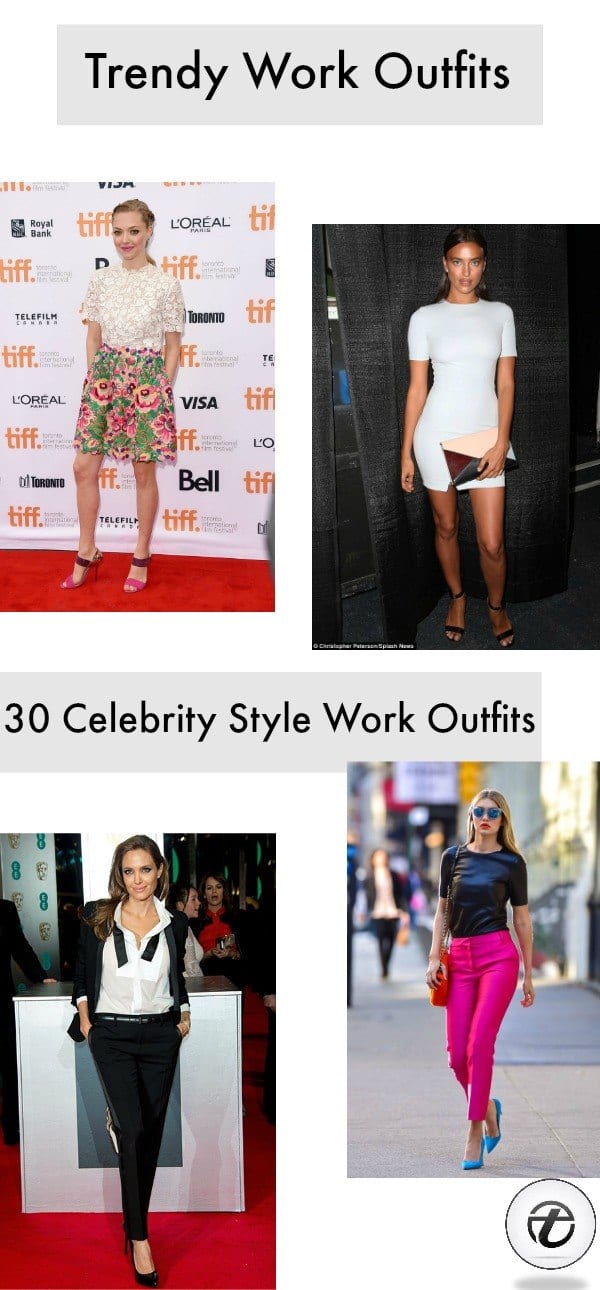 Celebrity Work Outfits for Women-30 Celeb Style Work Outfits