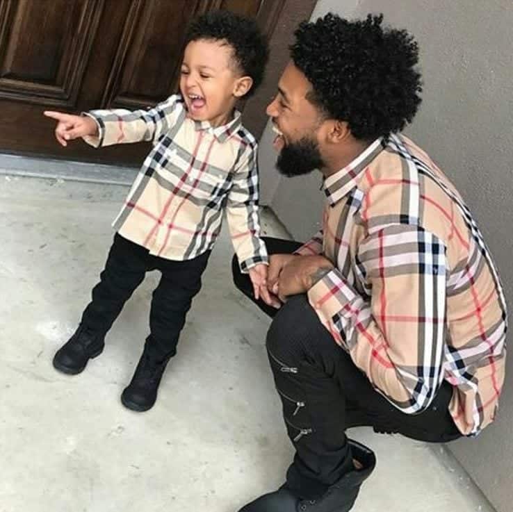 dad and son matching clothes