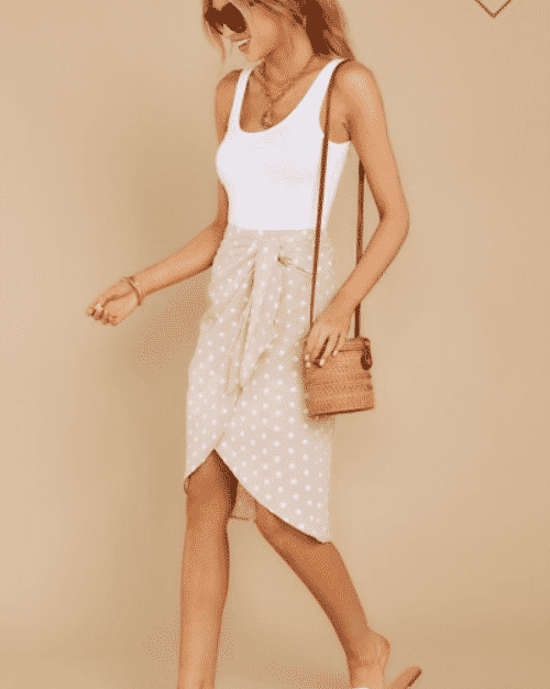 Stylish Wrap Skirt Outfits: 32 Ideas How to Wear Wrap Skirts