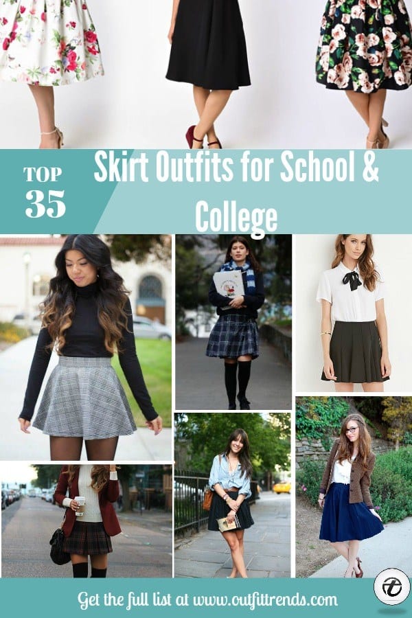 Skirt Outfits for College 35 Ideas To Wear Skirts To School