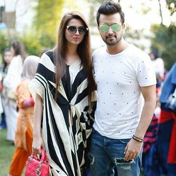 Pakistani Couple Outfits-25 Best Outfits Of Pakistani Celebrities