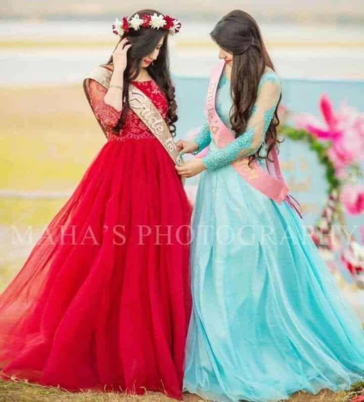 Bridal shower outfits for Pakistani weddings