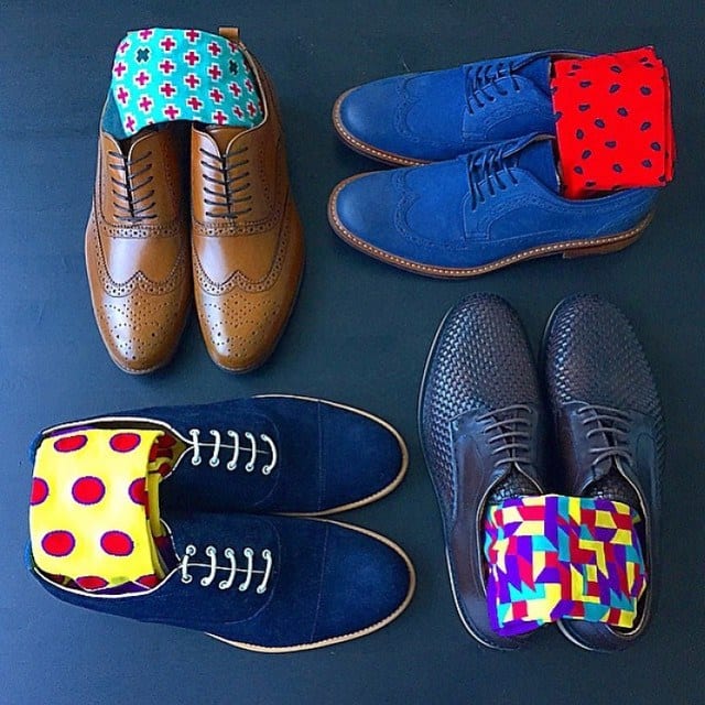 25 Ideas How to Wear Funky Colorful Socks for Men