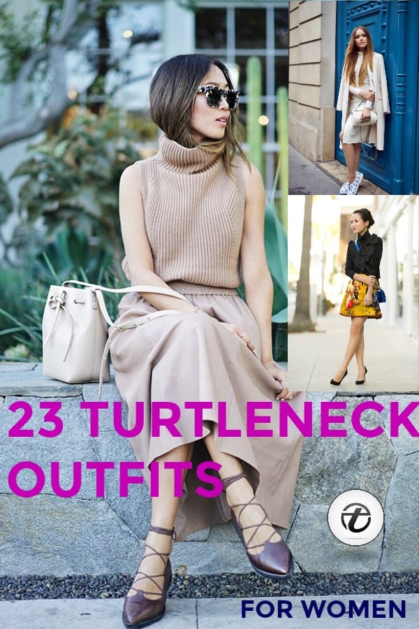 turtle neck outfit for women