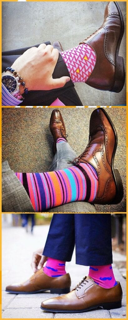 25 Ideas How to Wear Funky Colorful Socks for Men