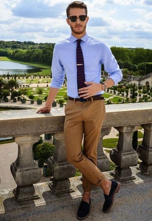 how to wear khaki pants men