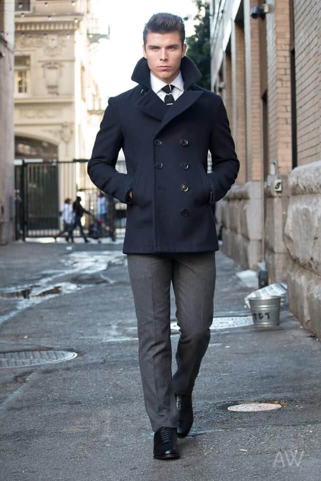 Men Peacoat Outfits – 20 Ways to Wear a Peacoats for Guys