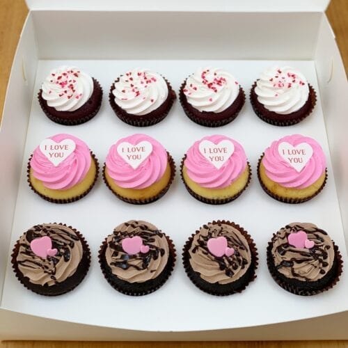 A Box of Cupcakes with Love