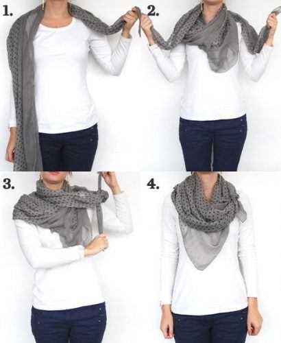 Outfits with Scarves - 50+ Ways to Wear a Scarf this Season