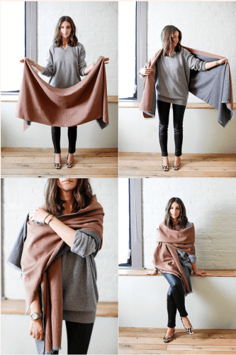 Outfits with Scarves - 50+ Ways to Wear a Scarf this Season