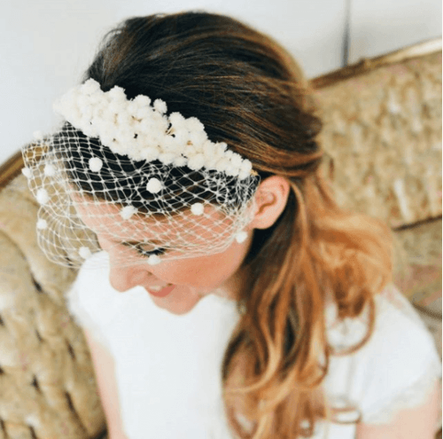 Bridal Birdcage Veil- 20 Best Ideas on How to Wear Cage Veil