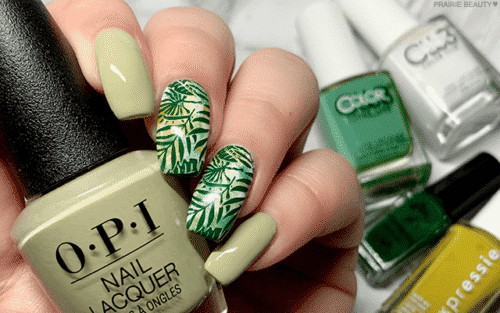 Nail Art Leafy