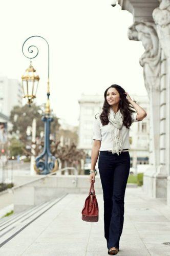 Wearing Business Casual Jeans- 21 Ways to Wear Jeans at Work's Outfits with Business Casual Jeans (6)