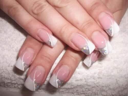 White and Silver nail Art Tutorial