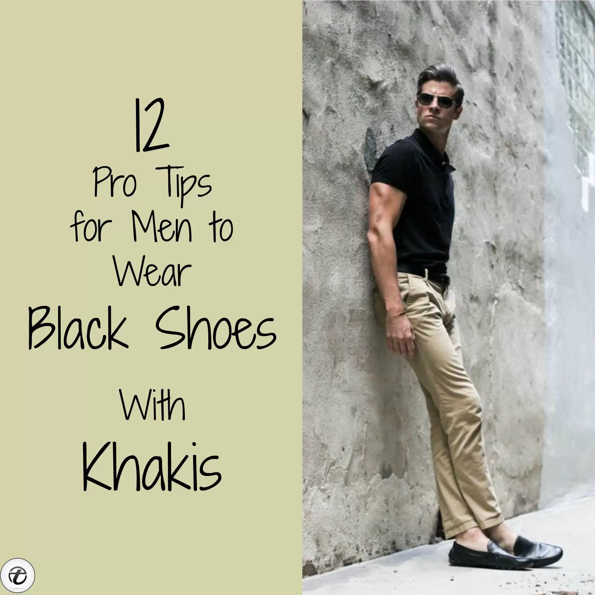 How To Wear Black Shoes With Khaki Pants for Men