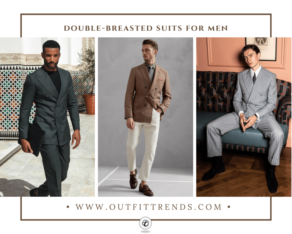 how to style double-breasted suits for men