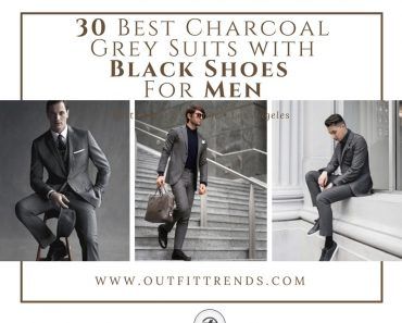 Charcoal Grey Suits with Black Shoes For Men (1)