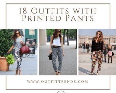 18 outfits with printed pants