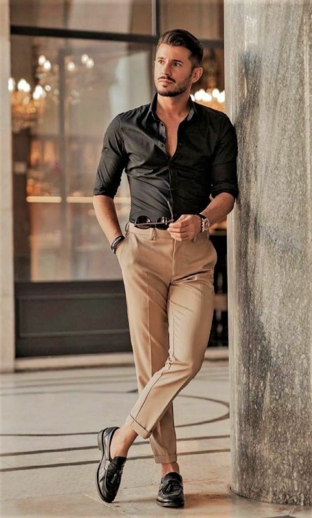 How To Wear Black Shoes With Khaki Pants for Men