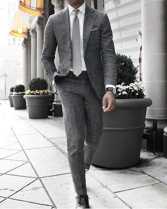 30 Best Charcoal Grey Suits with Black Shoes For Men