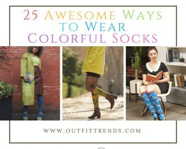 what to wear with colorful socks for women