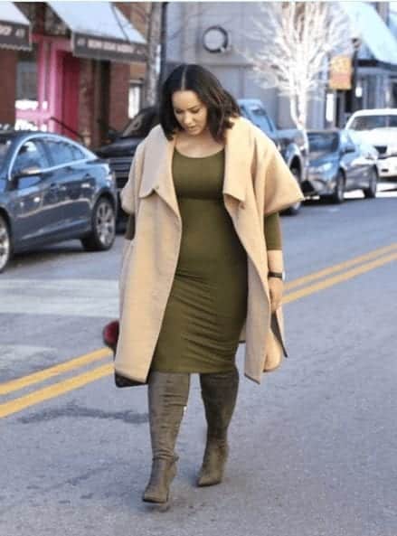 what to wear with knee high boots plus size