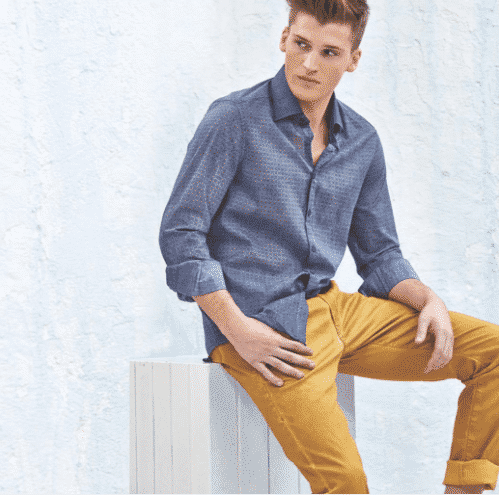 Men's Outfits with Mustard Pants