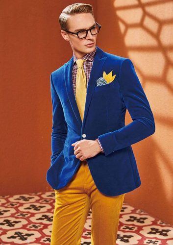 Men's Outfits with Mustard Pants