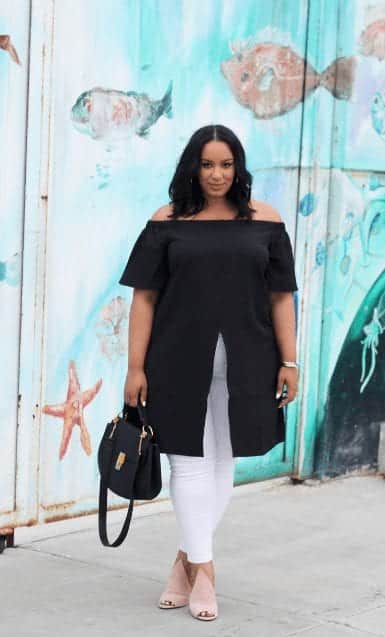 23 Ways to Style Plus Size Off-the-Shoulder Tops for Women