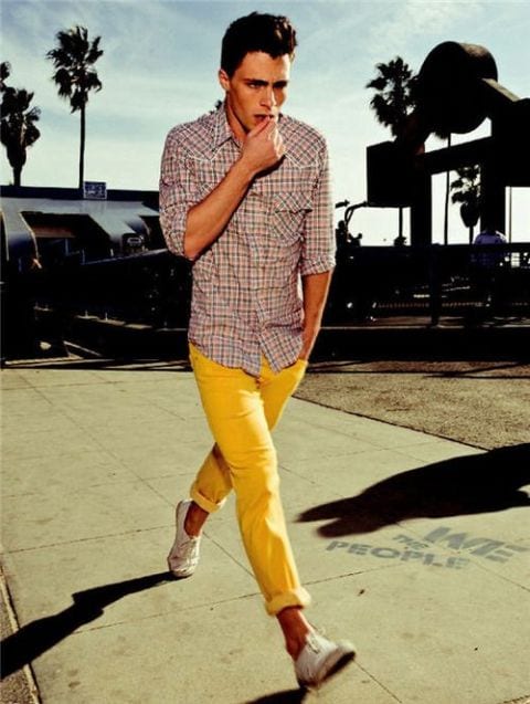 Men's Outfits with Mustard Pants