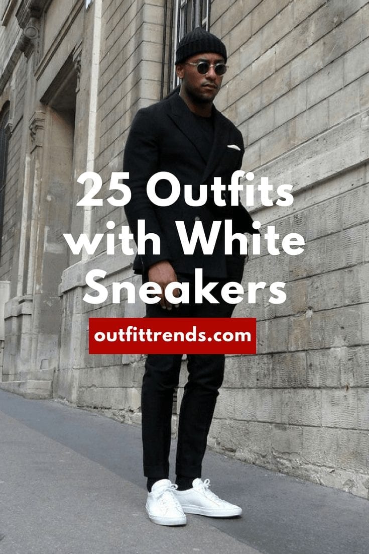 25 Cool White Sneakers Outfits for Men