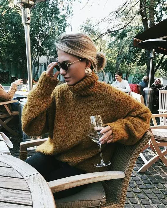 mustard sweaters