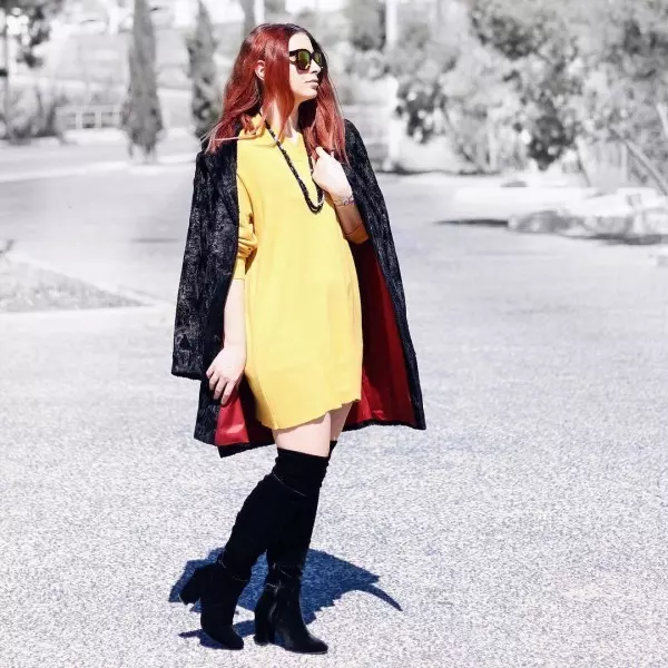 mustard sweaters