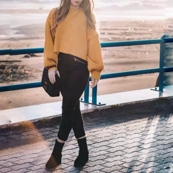 mustard sweaters