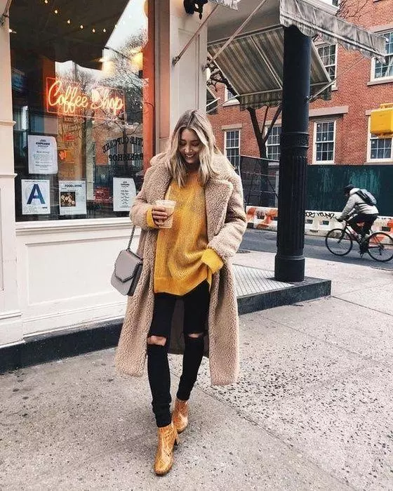 mustard sweaters