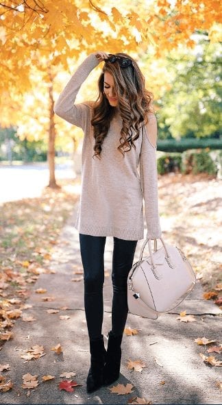 How to Wear Leggings Under A Dress - 24 Legging Outfit Ideas