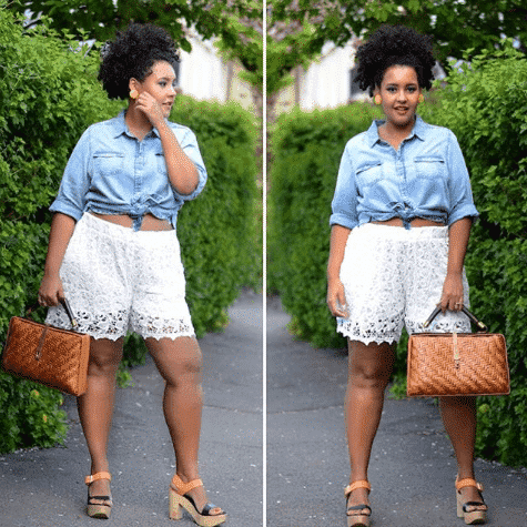 lace shorts plus size