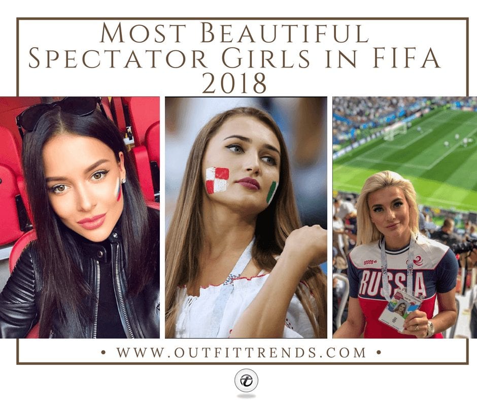 beautiful female fans in Fifa 2018