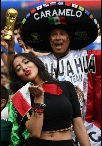 beautiful female fans in Fifa 2018