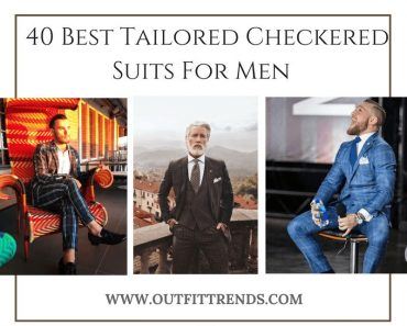 tailored checkered suits for men