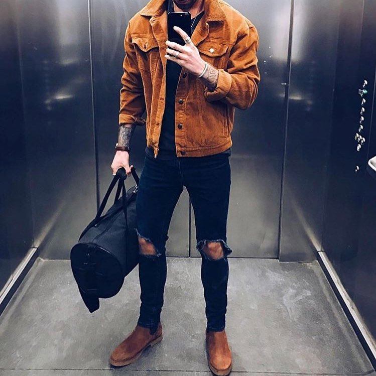 Winter jeans outfits for men (20)
