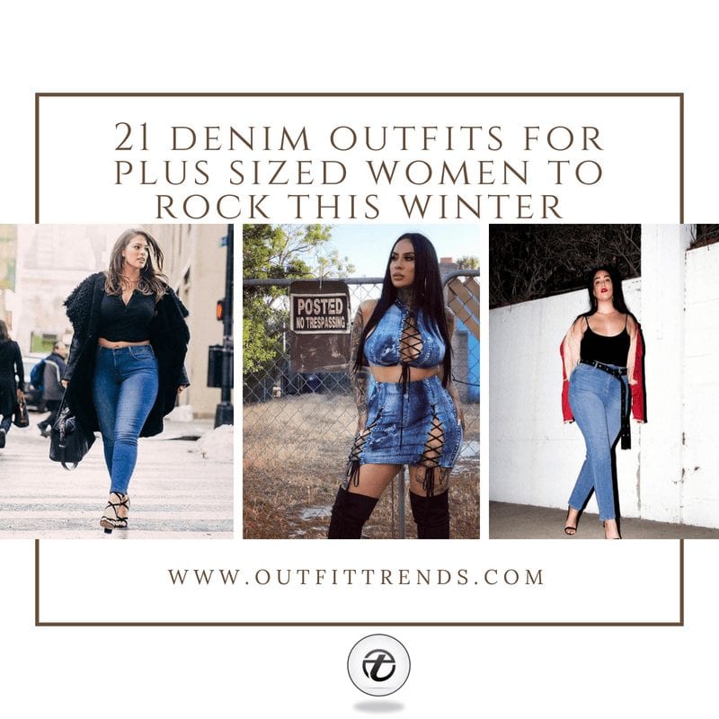 21 Best Winter Jeans Outfits for Plus-Sized Women to Stay Cool and Chic