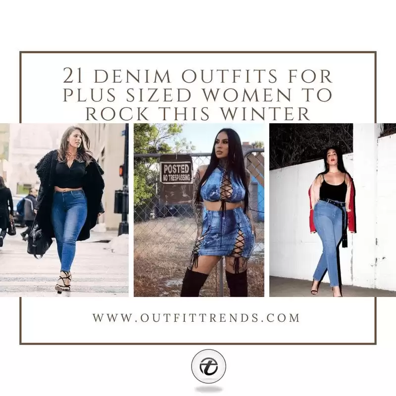 21 Best Winter Jeans Outfits for Plus-Sized Women