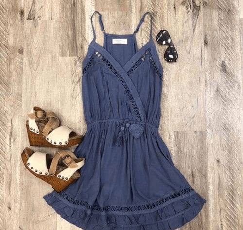 What Color Shoes to Wear With Blue Dress 26 Outfit Ideas
