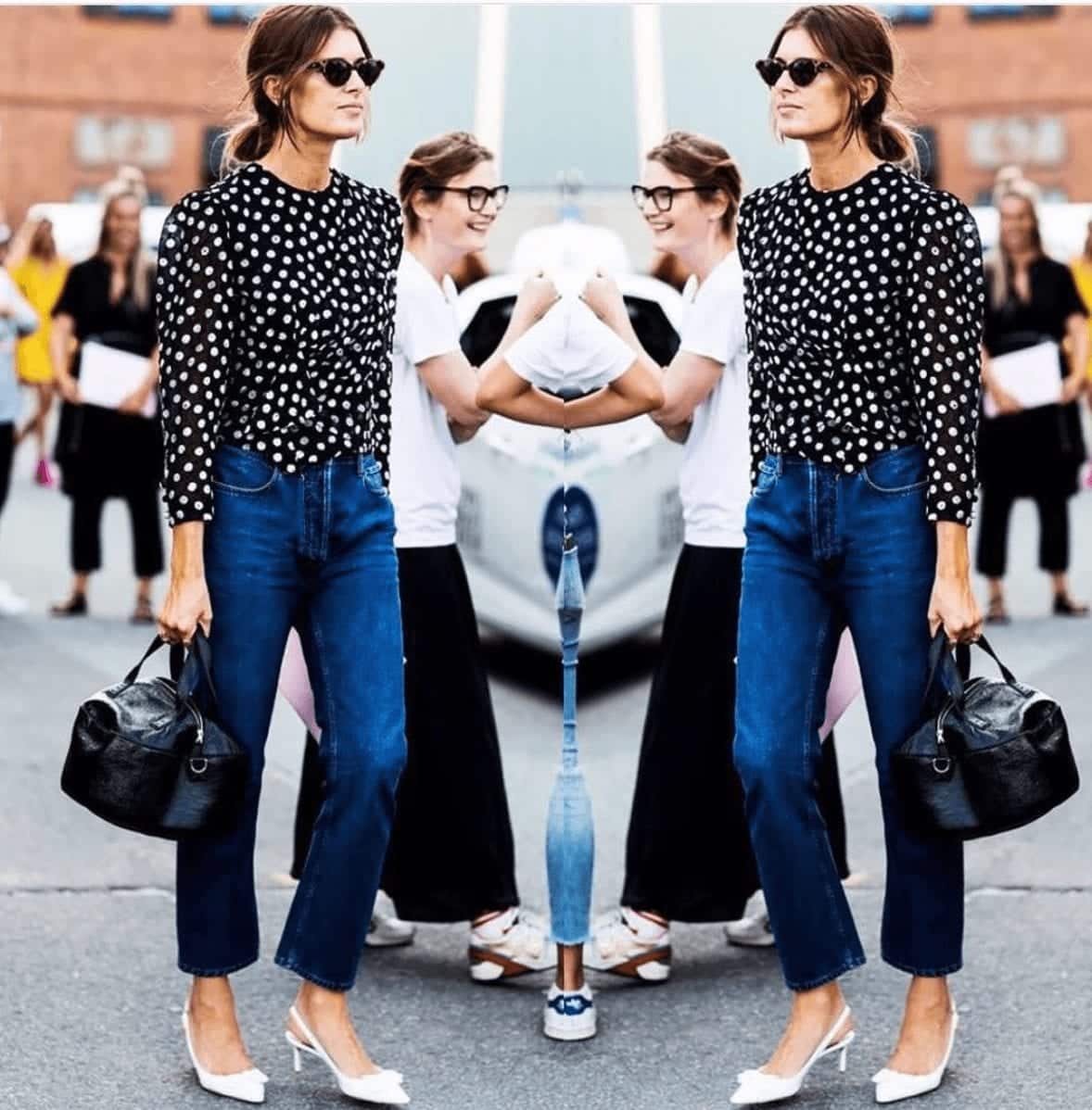 good outfits with mom jeans
