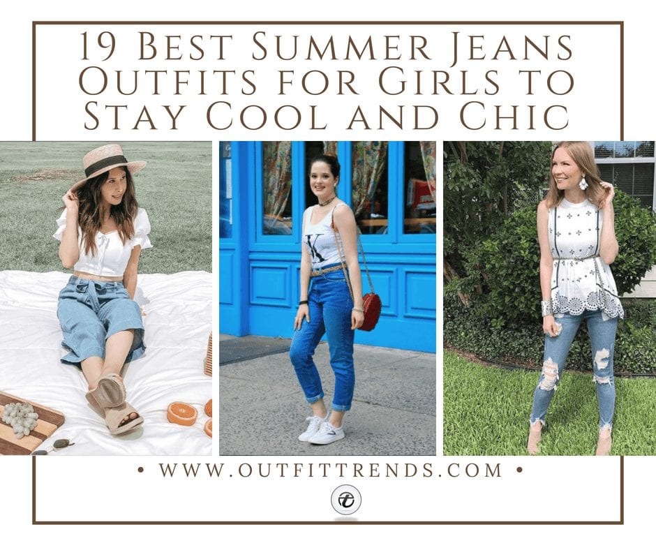 Summer Jeans Outfits for Girls 2018