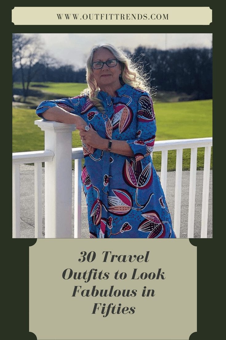 travel outfit for fifty plus women