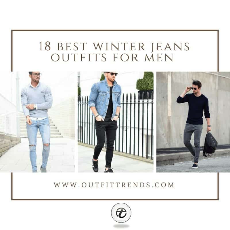 Winter jeans outfits for men (21)