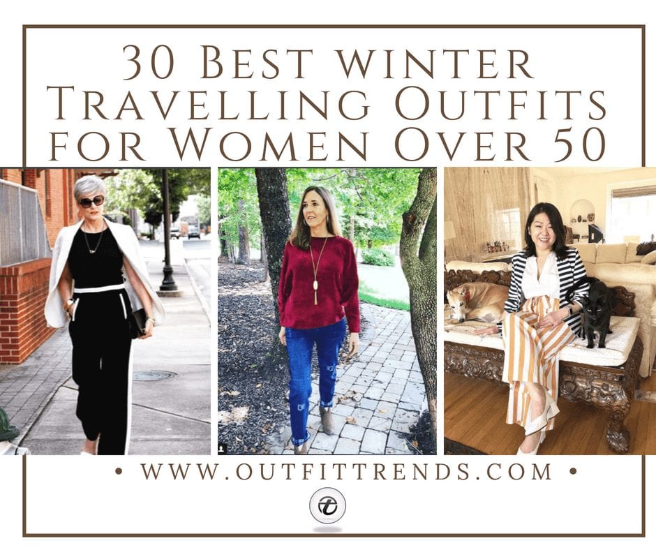 Winter Travelling Outfits for Women Over 50