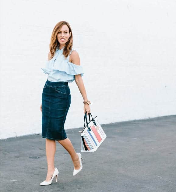 Outfit with Jeans Skirt
